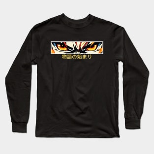 Anime Eyes Fire Angry Eyes Long Sleeve T-Shirt